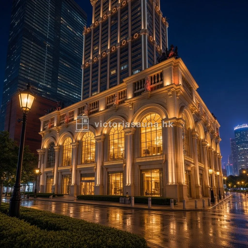 澳門凱旋門酒店夜景外觀